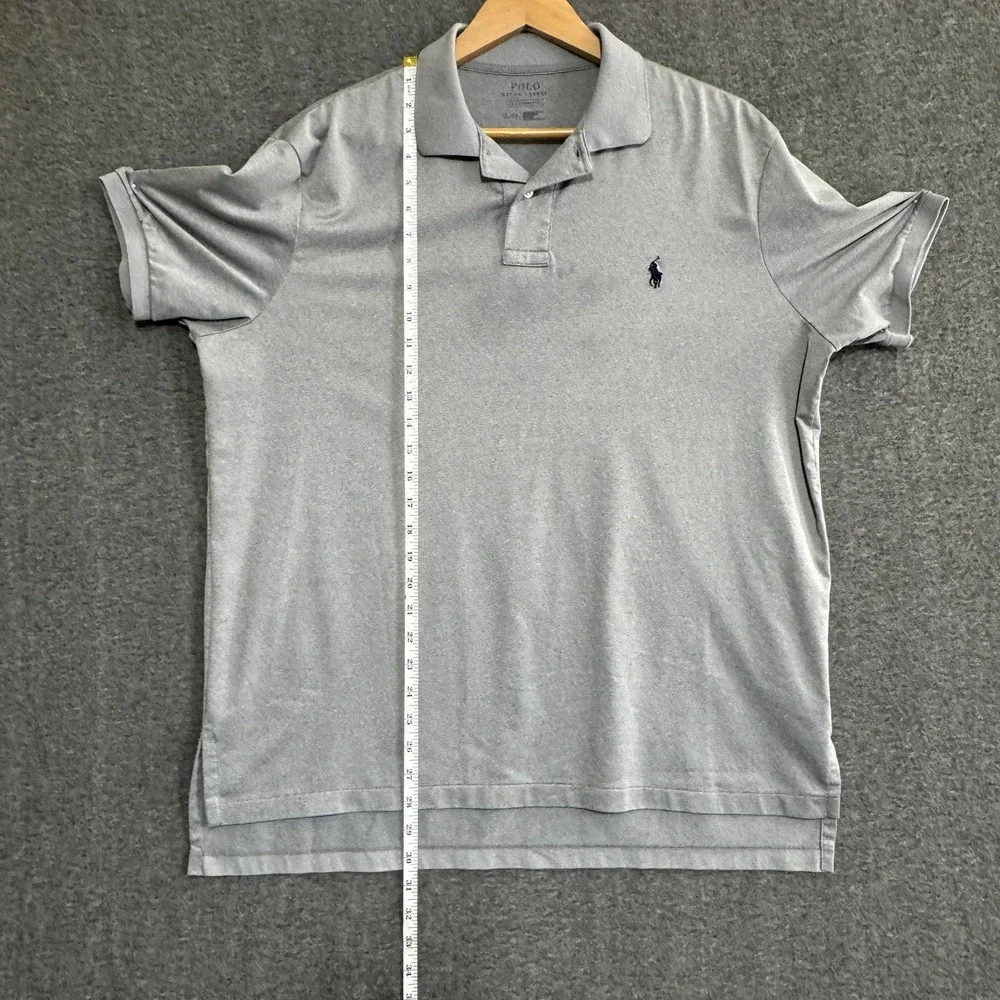 Polo Ralph Lauren Mens Performance Polo‎ Shirt XL Grey Golf  Preppy Breathable
